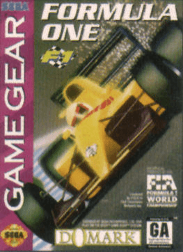 Formula 1 box art for Sega Game Gear